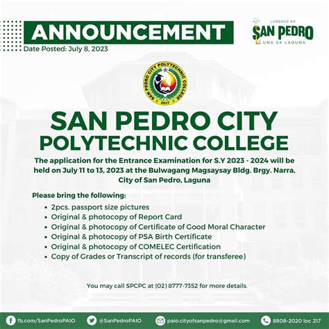 San Pedro City Polytechnic College .